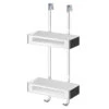 Bagno Polished Chrome 2 Tier Hanging Shower Caddy