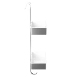 Bagno Polished Chrome 2 Tier Hanging Shower Caddy -Bathroom Accessories Store bagno polished chrome 2 tier hanging shower caddy side 81500.1652444456
