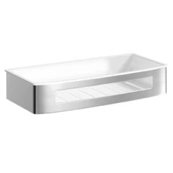 Bagno Polished Chrome Wall Mounted Rectangular Basket -Bathroom Accessories Store bagno polished chrome wall mounted rectangular basket left 48442.1652444455