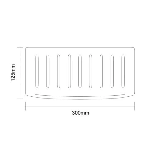 Bagno Polished Chrome Wall Mounted Rectangular Basket - Image 6