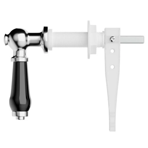 Black Ceramic Traditional Cistern Flush Lever - Image 2