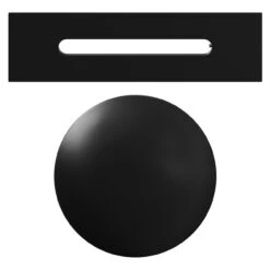 Black Overflow Insert And Dome Waste Cover For Sharm Cairo And Luxor Freestanding Baths -Bathroom Accessories Store black overflow insert and dome waste cover for sharm cairo and luxor freestanding baths front 84691.1682423057