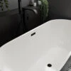 Black Overflow Insert And Dome Waste Cover For Sharm Cairo And Luxor Freestanding Baths