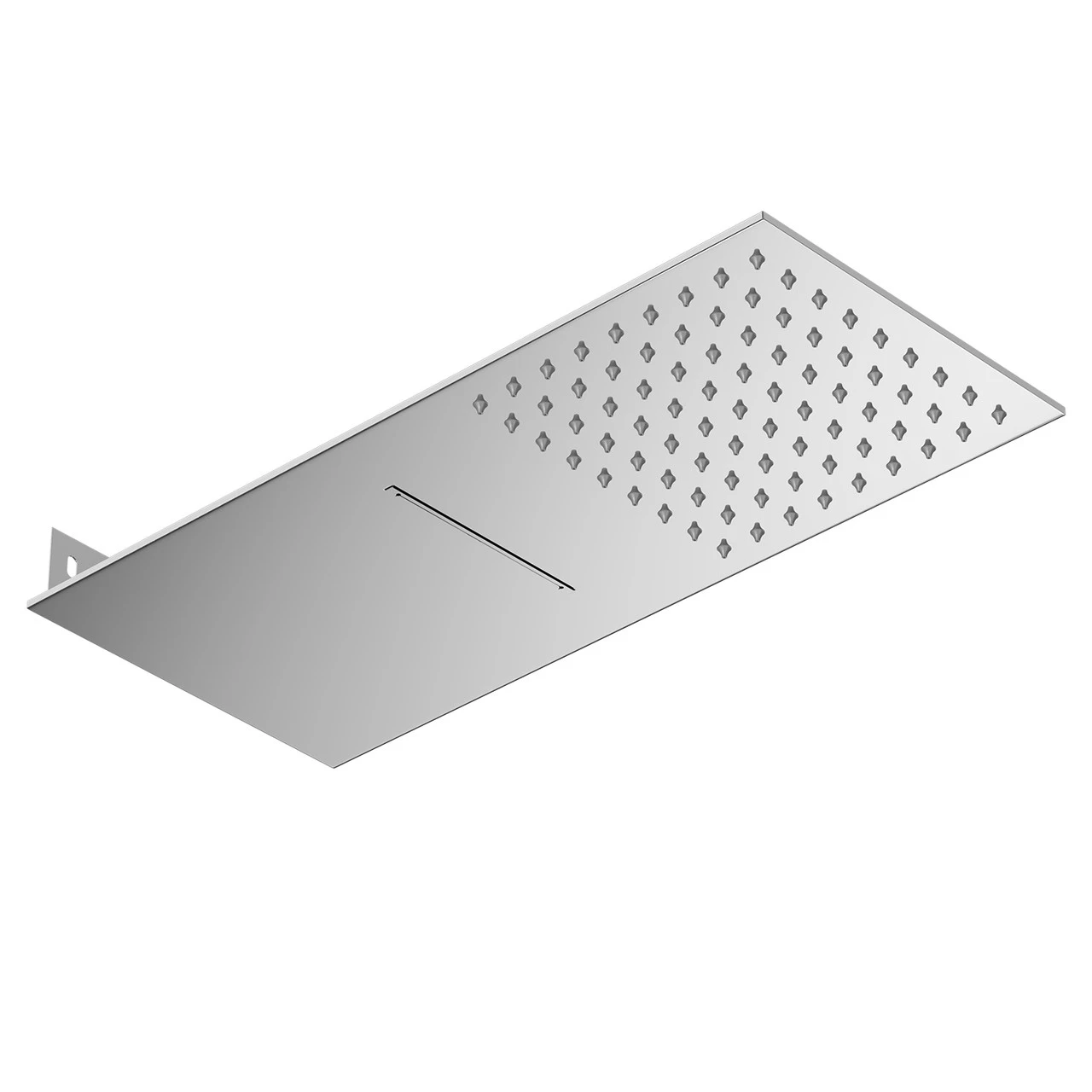 Blade Polished Chrome 200mm Rain And Waterfall Effect Fixed Shower Head - Image 3