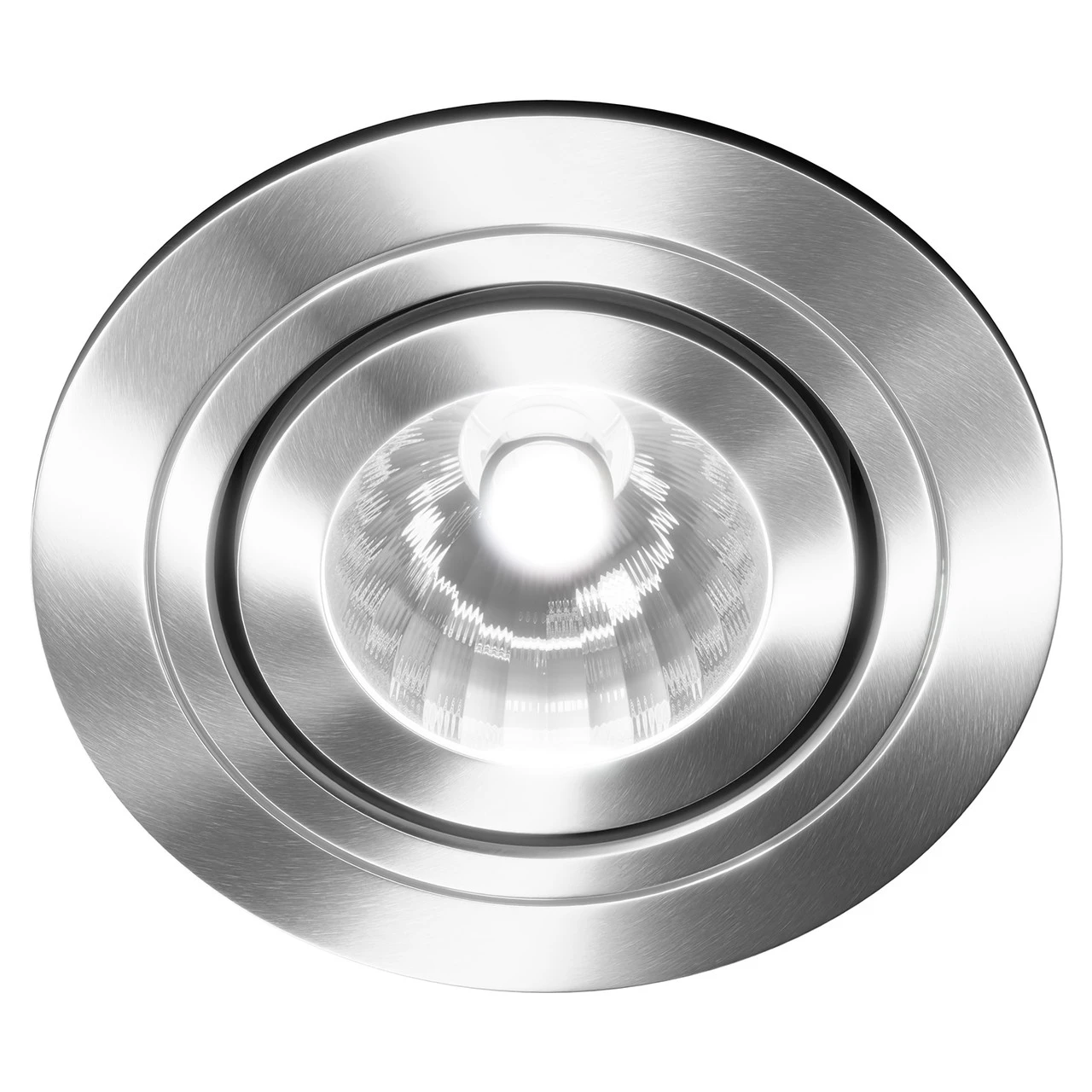 Cali Satin Chrome IP65 35W Tiltable Bathroom Downlight
