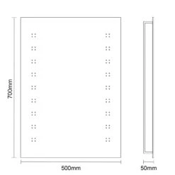 Ceres 500mm X 700mm Battery Operated LED Mirror -Bathroom Accessories Store ceres 500mm x 700mm battery operated led mirror line side 46952.1652444441