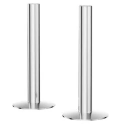Chrome 130mm Radiator Pipe Sleeve Kit