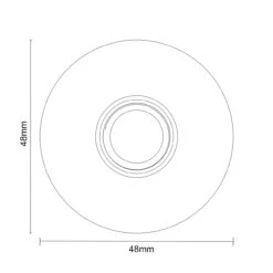 Circo Polished Chrome 150mm Round Vertical Shower Arm -Bathroom Accessories Store circo polished chrome 150mm round vertical shower arm line top 88073.1652444549