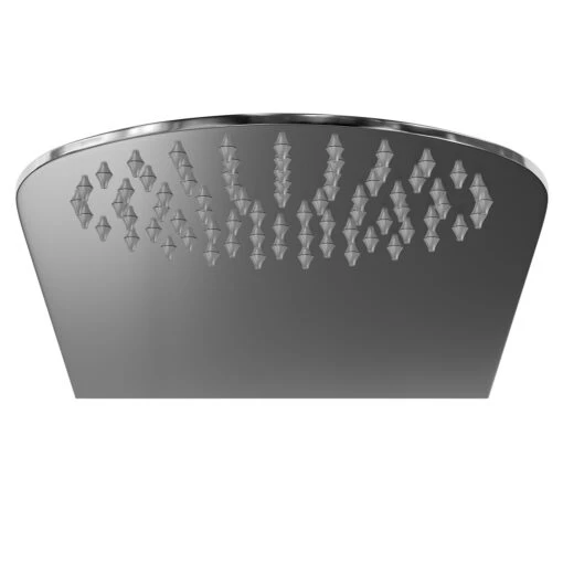 Circo Polished Chrome 220mm Rain Effect Fixed Shower Head - Image 2