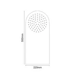 Circo Polished Chrome 220mm Rain Effect Fixed Shower Head -Bathroom Accessories Store circo polished chrome 220mm rain effect fixed shower head line top 62398.1682600394