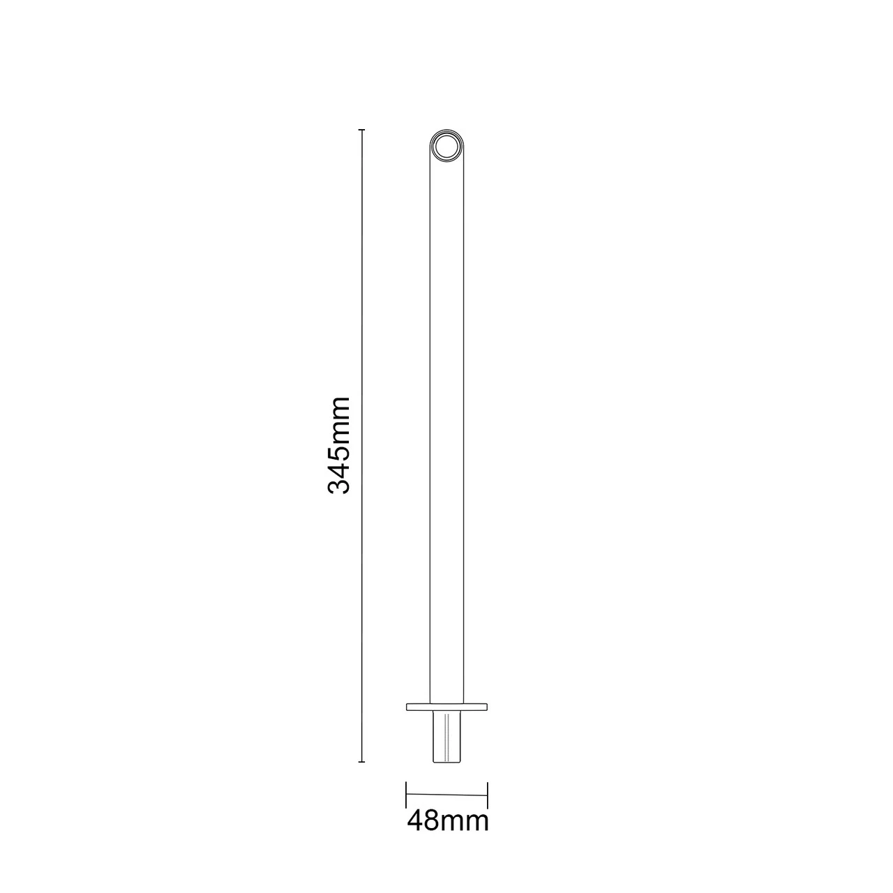 Windsor. Circo Polished Chrome 345mm Round Shower Arm - Image 5