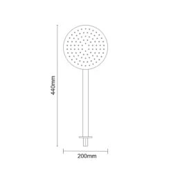 Circo Polished Chrome Round Fixed Shower Head And Wall Arm -Bathroom Accessories Store circo polished chrome round fixed shower head and wall arm line top 87594.1652445363