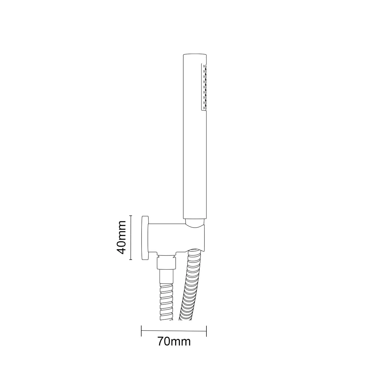 Circo Polished Chrome Round Shower Outlet Holder And Kit - Image 6