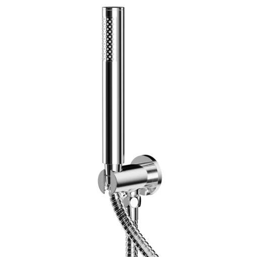 Circo Polished Chrome Round Shower Outlet Holder And Kit