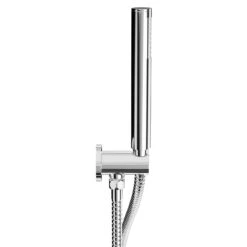 Circo Polished Chrome Round Shower Outlet Holder And Kit -Bathroom Accessories Store circo polished chrome round shower outlet holder and kit side 60854.1676393445