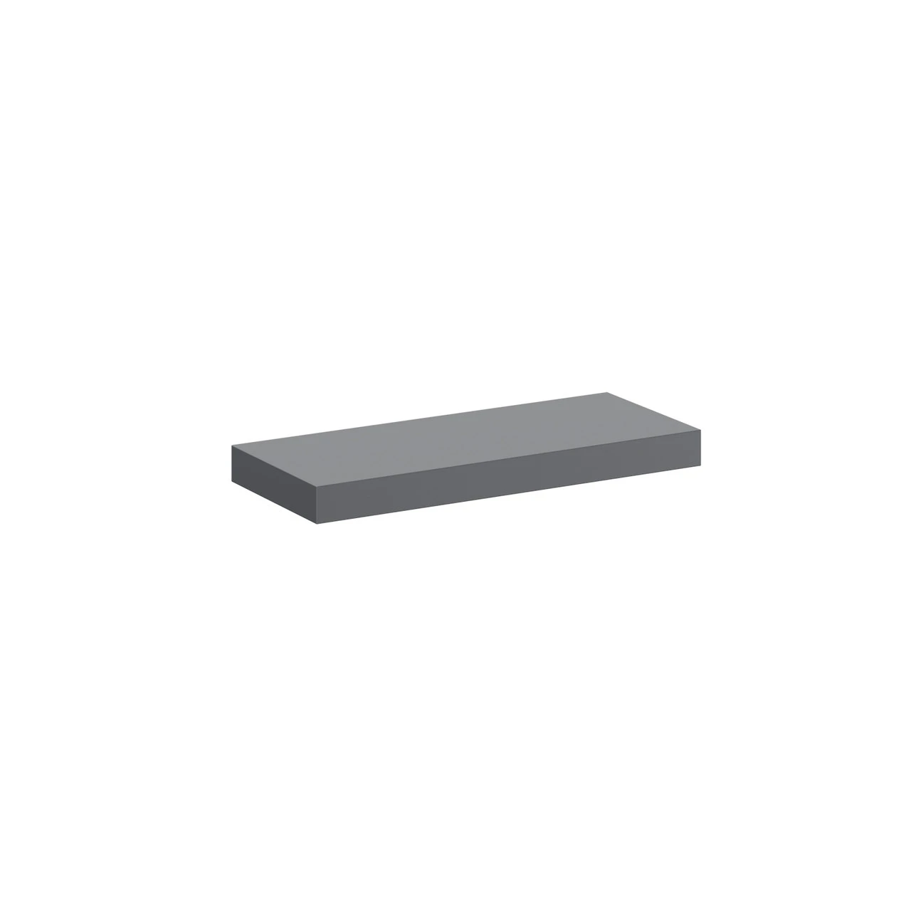 City Gloss Grey 30cm Floating Bathroom Shelf