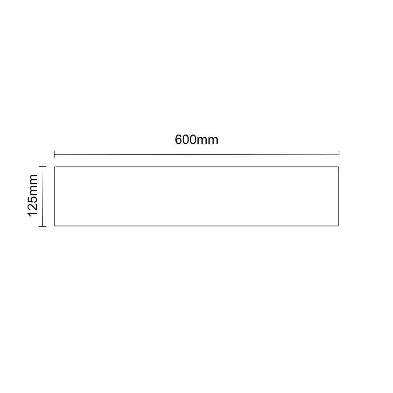 City Gloss White 60cm Floating Bathroom Shelf - Image 3