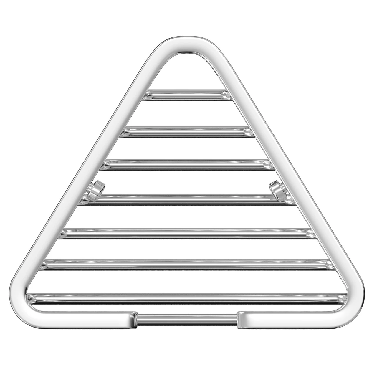 Clasico Polished Chrome Wall Mounted Small Corner Basket - Image 5