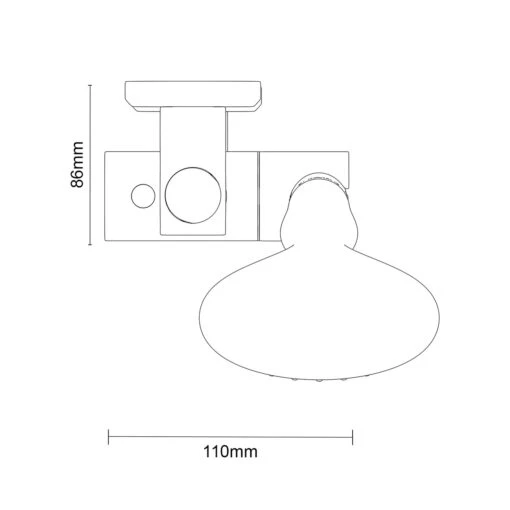 Clyde Polished Chrome Shower Slide Rail Kit - Image 5
