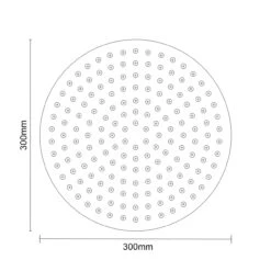Colore Round Brushed Brass 300mm Thin Fixed Shower Head -Bathroom Accessories Store colore brushed brass 300mm round thin fixed shower head line top 65235.1652444926