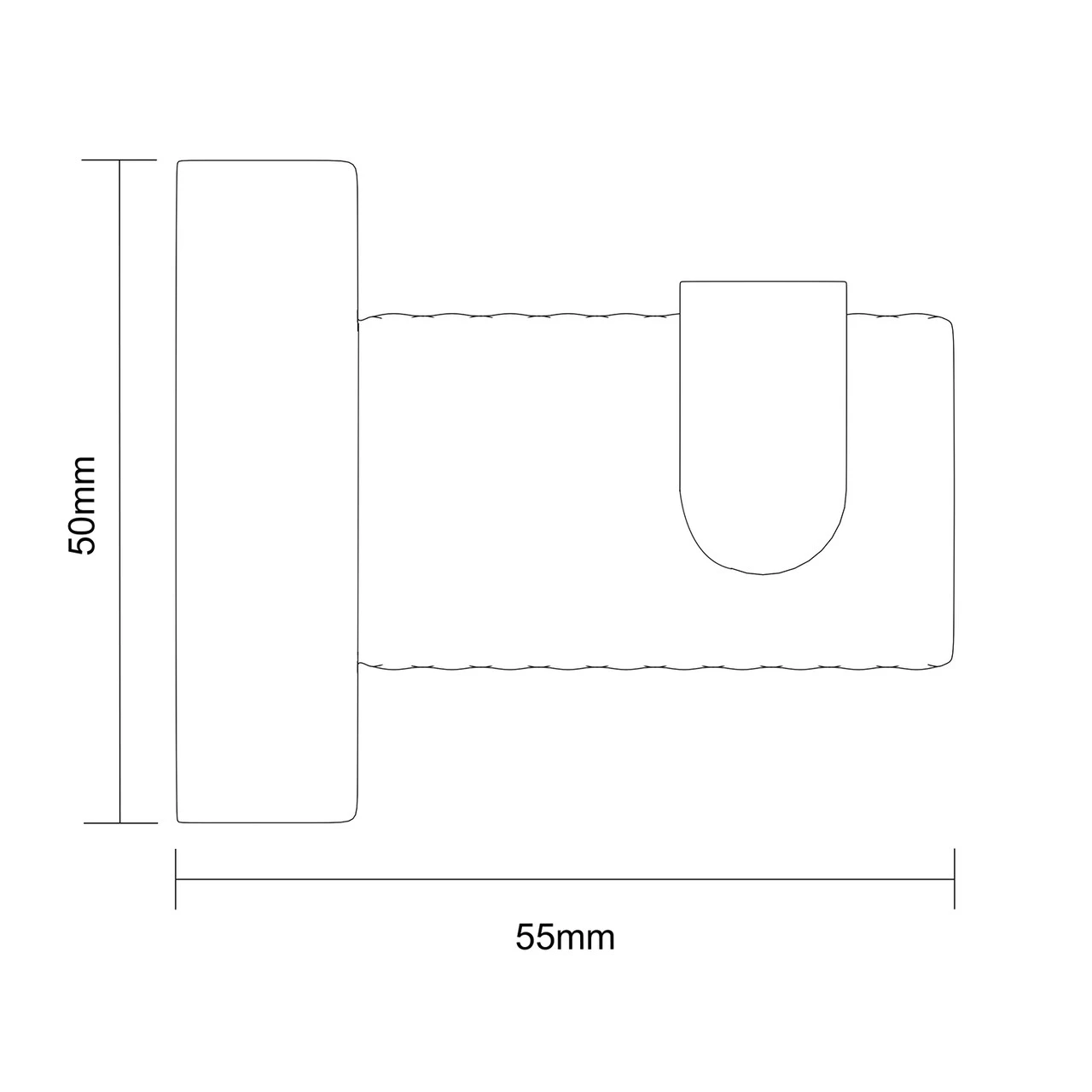 Colore Brushed Brass Industrial Style Wall Mounted Robe Hook - Image 6