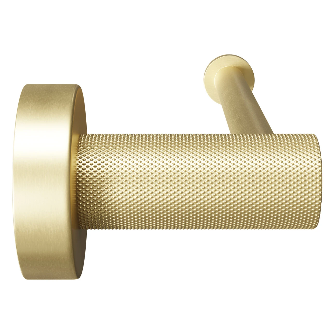 Colore Brushed Brass Industrial Style Wall Mounted Toilet Roll Holder - Image 4