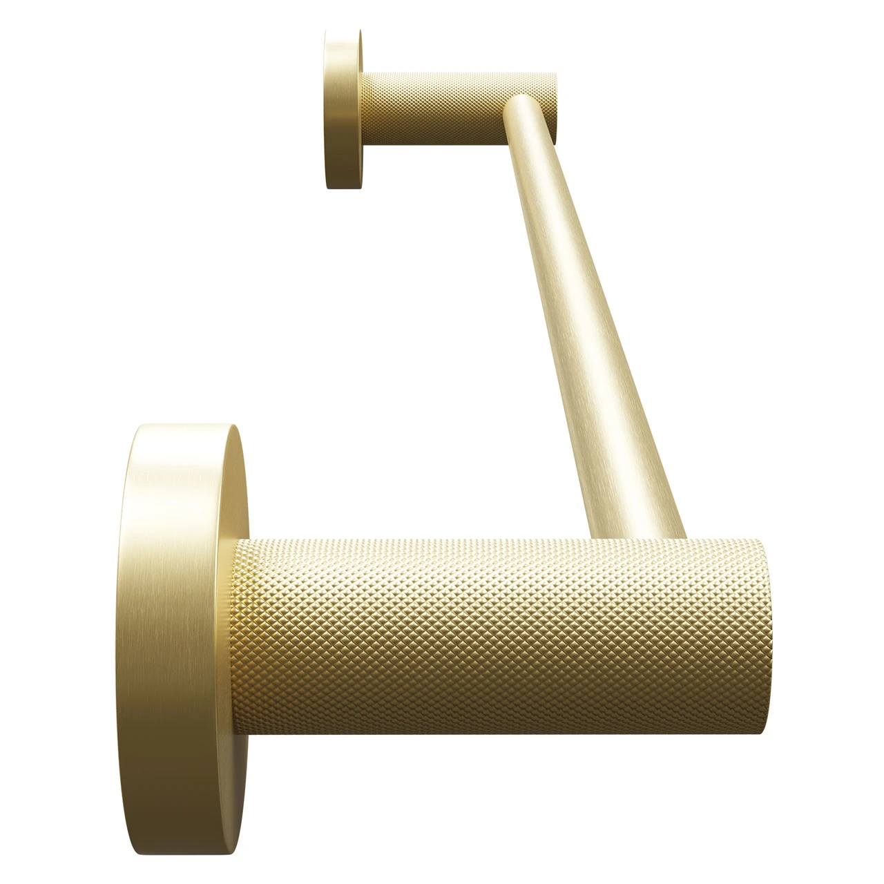 Colore Brushed Brass Industrial Style Wall Mounted Towel Rail - Image 4