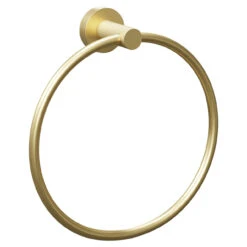 Colore Brushed Brass Industrial Style Wall Mounted Towel Ring -Bathroom Accessories Store colore brushed brass industrial style wall mounted towel ring left 44052.1658132888