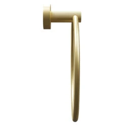Colore Brushed Brass Industrial Style Wall Mounted Towel Ring -Bathroom Accessories Store colore brushed brass industrial style wall mounted towel ring side 21194.1658132888