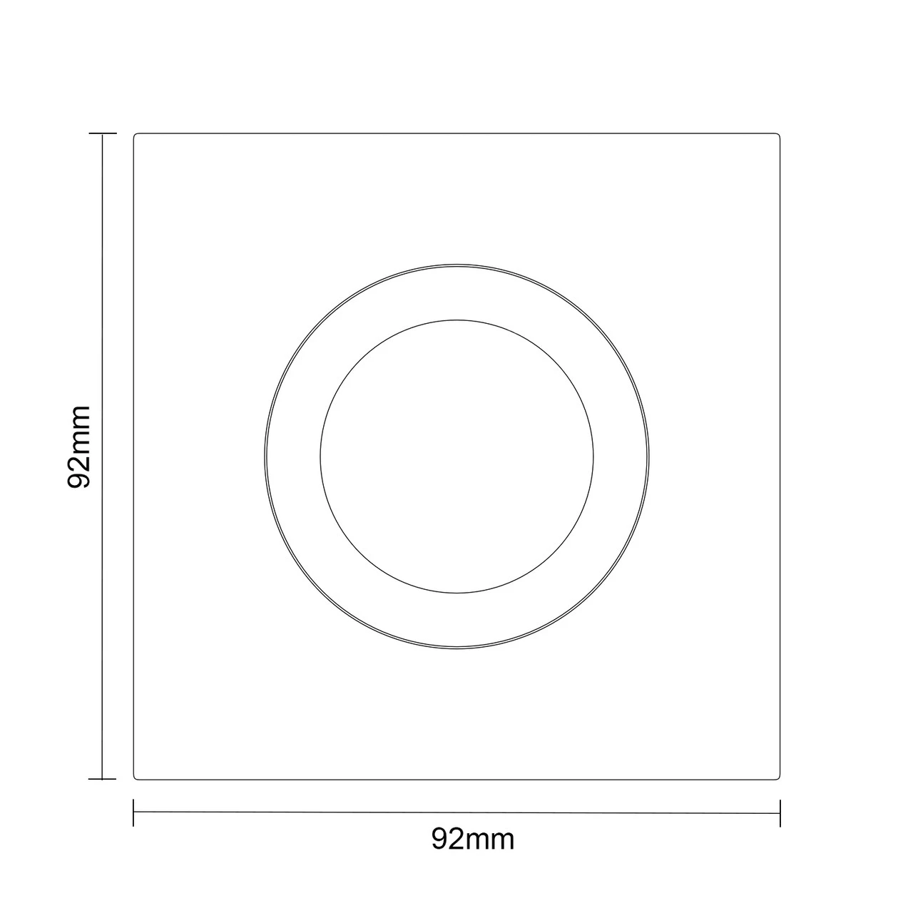 Colore Square Matt Black IP65 35W Tiltable Bathroom Downlight - Image 3