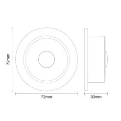 Colore Concealed Cistern With Round Brushed Brass Traditional Dual Flush Push Button -Bathroom Accessories Store colore concealed cistern with round brushed brass traditional dual flush push button line side 49160.1652445060