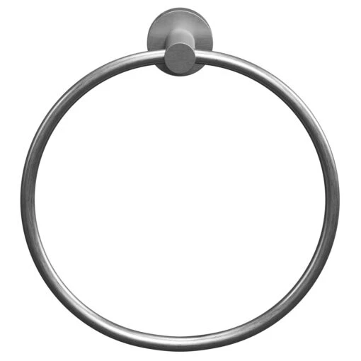 Colore Gunmetal Grey Industrial Style Wall Mounted Towel Ring - Image 2