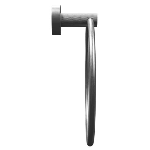 Colore Gunmetal Grey Industrial Style Wall Mounted Towel Ring - Image 4