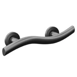 Colore Matt Black 14" Curved Grab Rail -Bathroom Accessories Store colore matt black 14 curved grab rail left 19816.1658132902