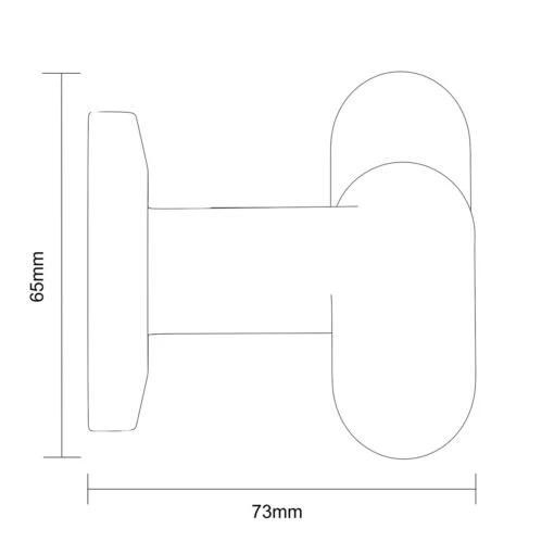 Colore Matt Black 14" Curved Grab Rail - Image 6