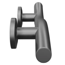 Colore Matt Black 14" Curved Grab Rail -Bathroom Accessories Store colore matt black 14 curved grab rail side 16366.1658132902