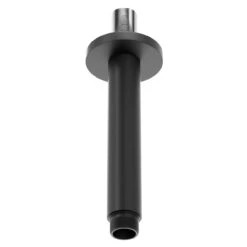 Colore Round Matt Black 150mm Vertical Shower Arm