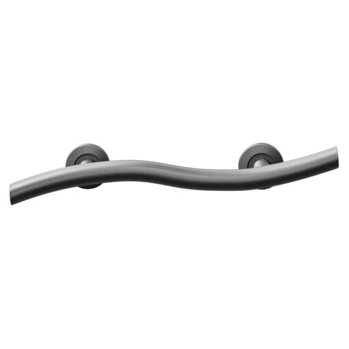 Colore Matt Black 18" Curved Grab Rail - Image 2