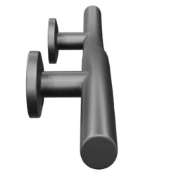 Colore Matt Black 18" Curved Grab Rail -Bathroom Accessories Store colore matt black 18 curved grab rail side 71723.1658132902