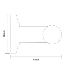 Colore Matt Black 18" Straight Grab Rail -Bathroom Accessories Store colore matt black 18 straight grab rail line side 72164.1658132900