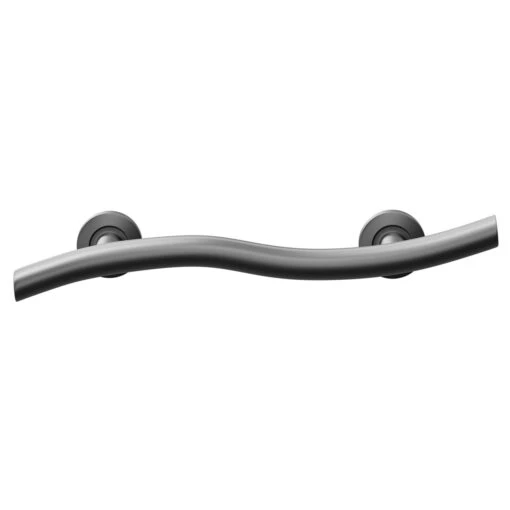 Colore Matt Black 26" Curved Grab Rail - Image 2