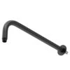 Colore Round Matt Black 345mm Shower Arm
