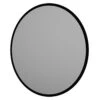 Colore Matt Black 591mm Round Mirror
