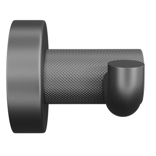Colore Matt Black Industrial Style Wall Mounted Robe Hook - Image 4