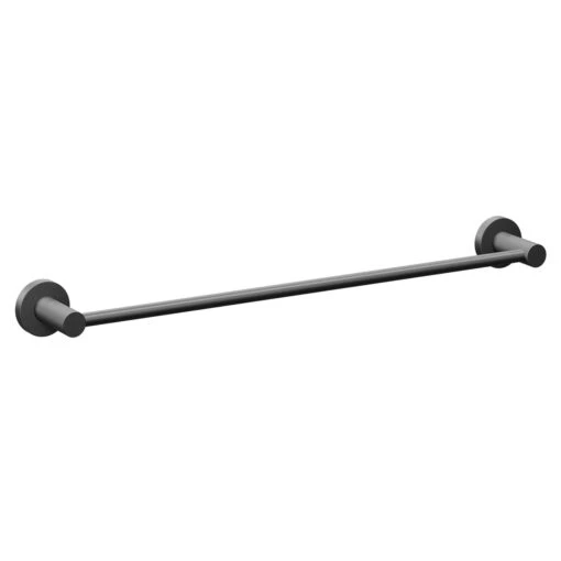 Colore Matt Black Industrial Style Wall Mounted Towel Rail - Image 3