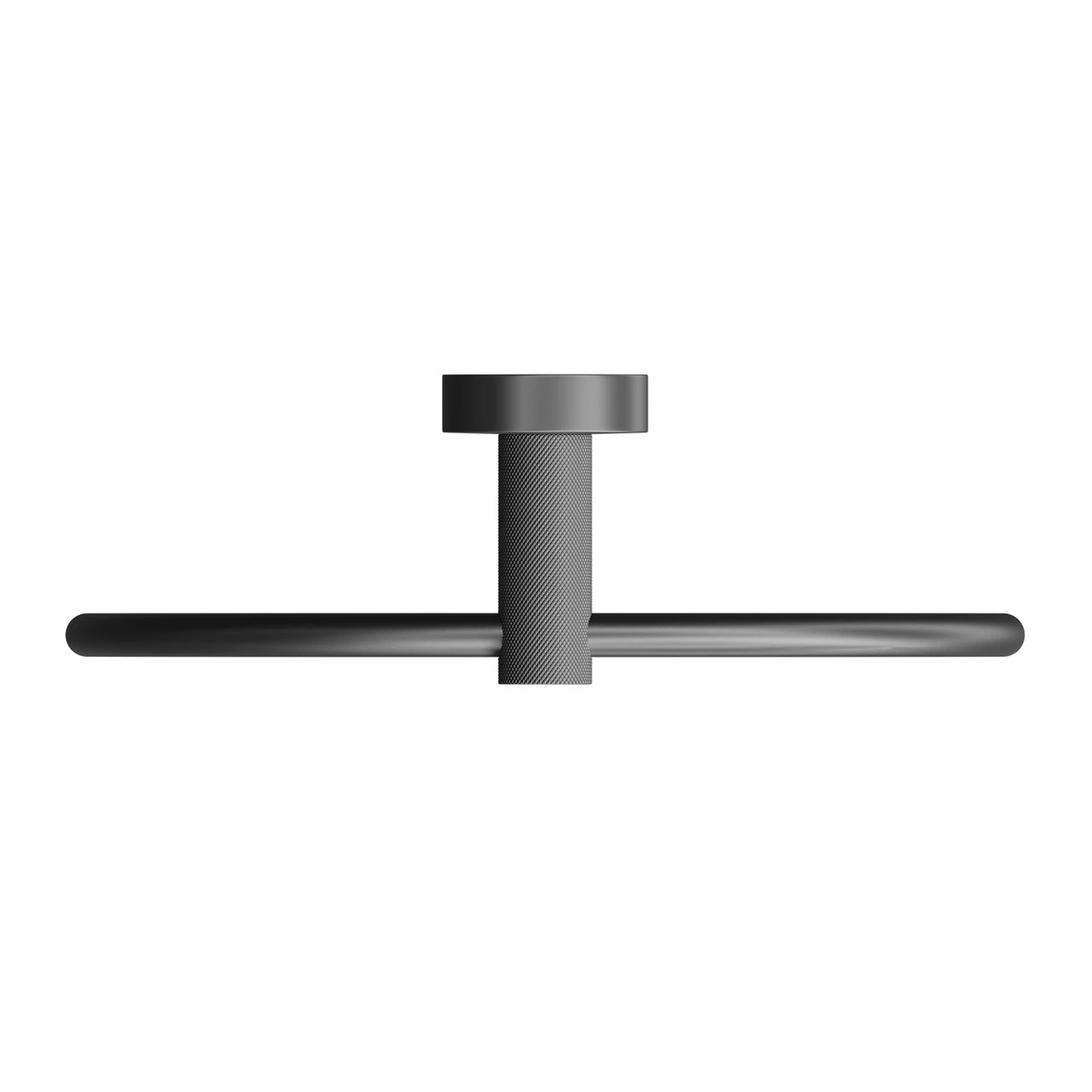 Colore Matt Black Industrial Style Wall Mounted Towel Ring - Image 5