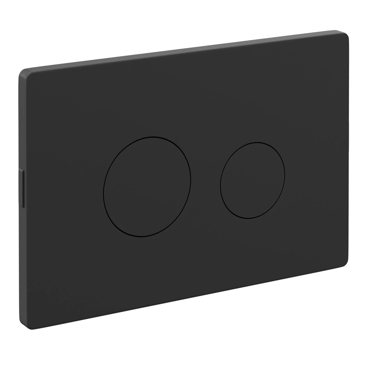 Colore Matt Black Pneumatic Dual Flush Plate With Round Buttons - Image 3
