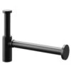 Colore Round Matt Black Basin Bottle Trap