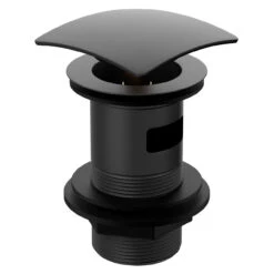 Colore Square Matt Black Slotted Click Clack Basin Waste -Bathroom Accessories Store colore matt black square slotted click clack basin waste left 54608.1652444685