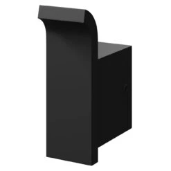 Colore Square Matt Black Wall Mounted Robe Hook